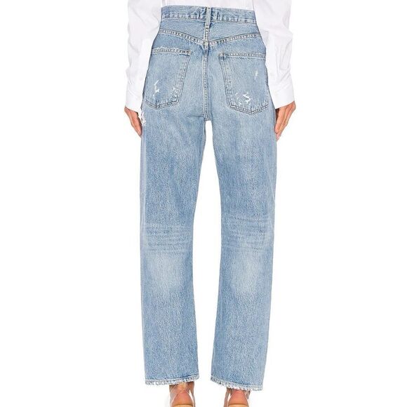 AGOLDE 90’s Mid Rise Loose Fit Fall Out Blue Women’s Size 25 Style A069C-811 - Picture 3 of 11